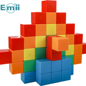 Emii Magnetic Blocks kids hot selling educational magnetic cubes plastic construction toys for kids CPC certified