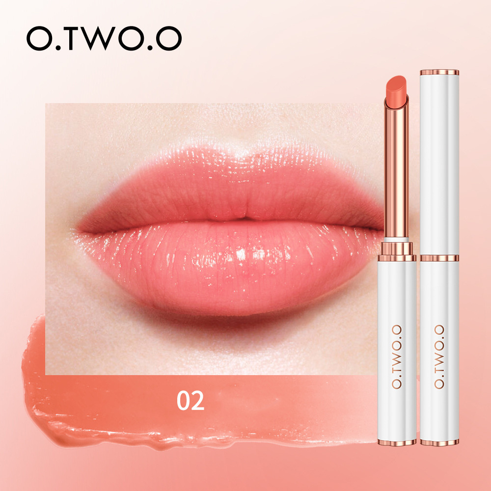 Brand O.TWO.O Waterproof Long Lasting Velvet Matte lipstick thin tube Lipstick High Moist Color Changing Lip Balm