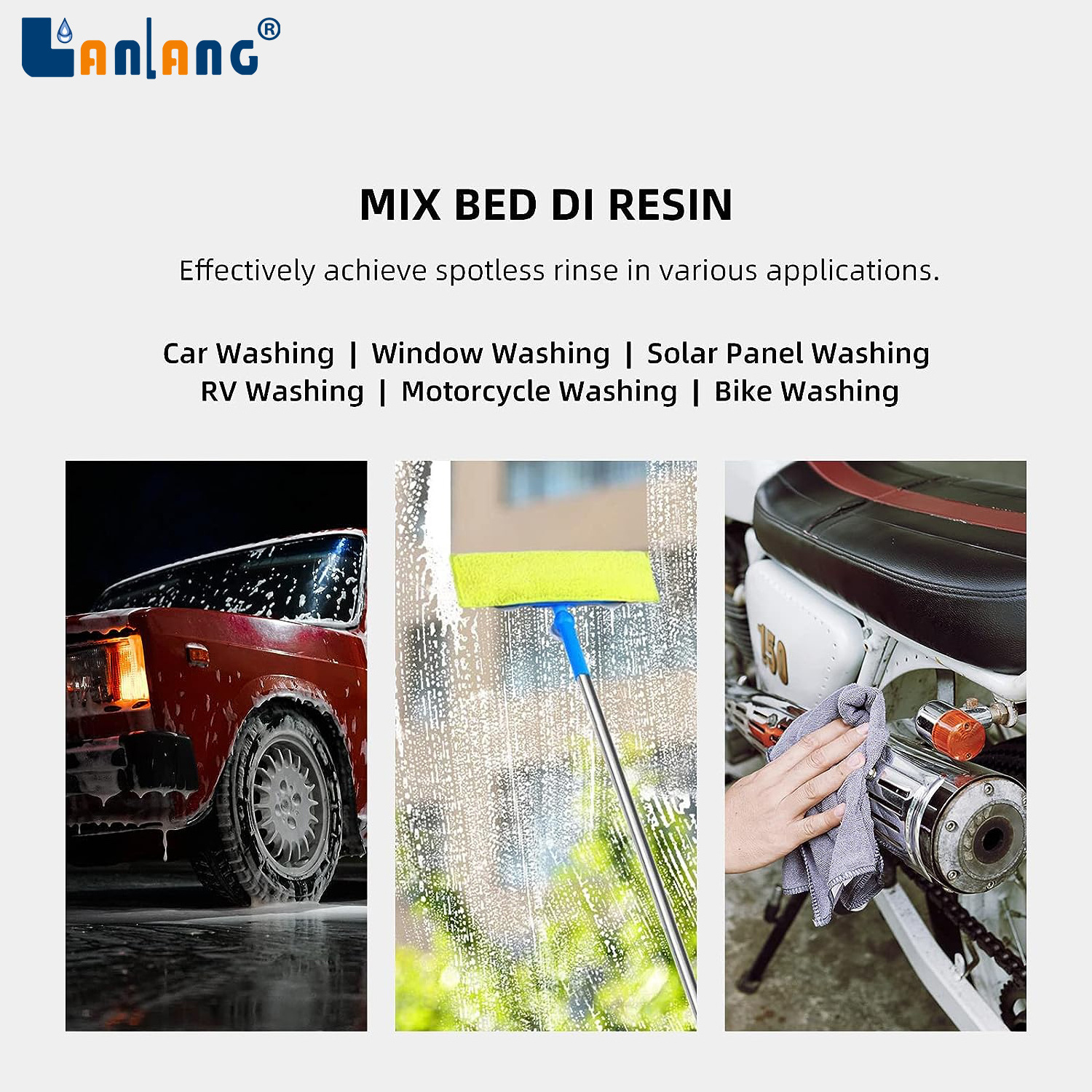 Mixed Bed Resin 0 Tds Ultra Pure Spotless Di Resin Car Wash Deionized Mb400 Ion Exchange Resin