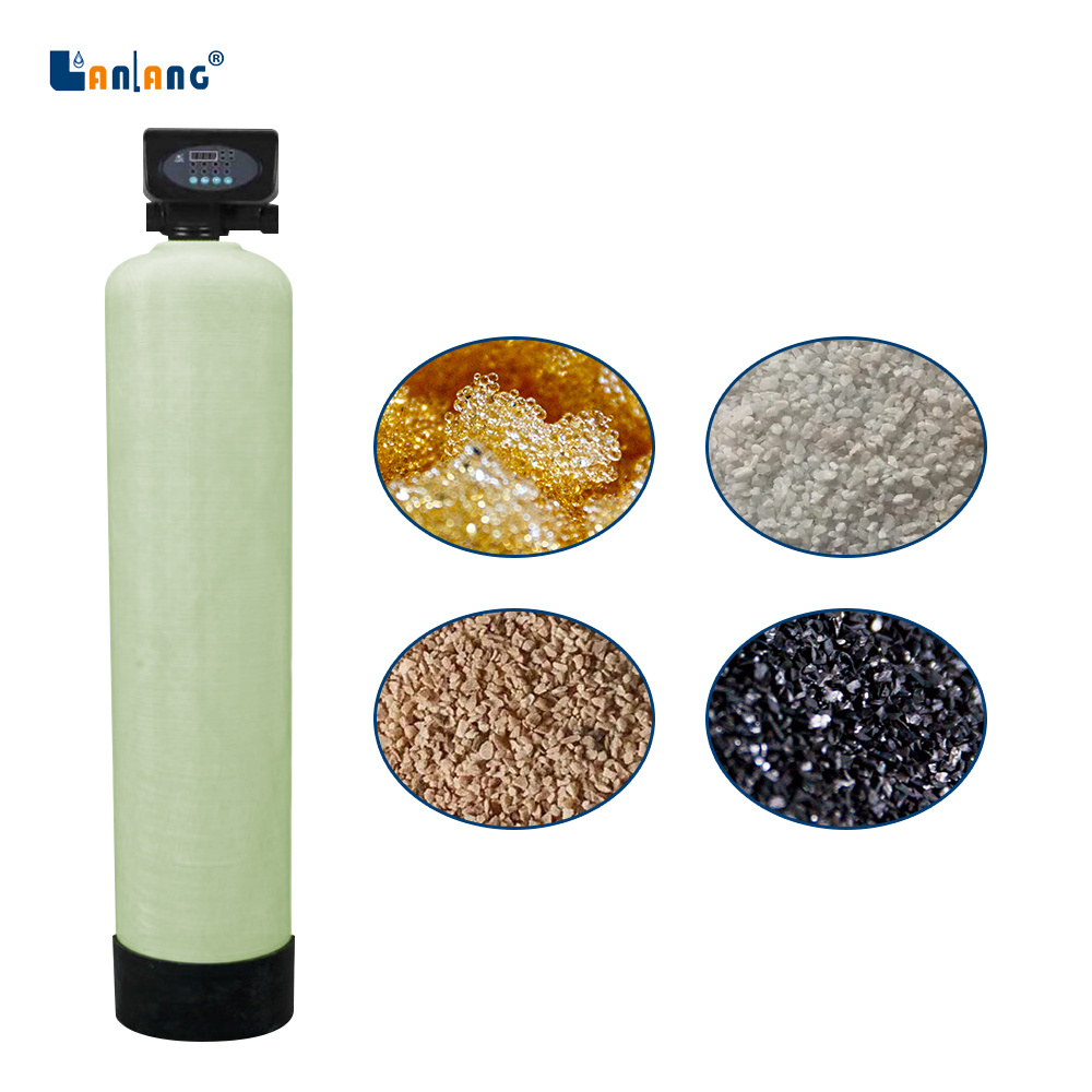 Washing System 817 Frp Tank With Mushroom Distributor 40mm Central Tube Hydrogen Composite Frp Water Tank Malaysia Sand Filter