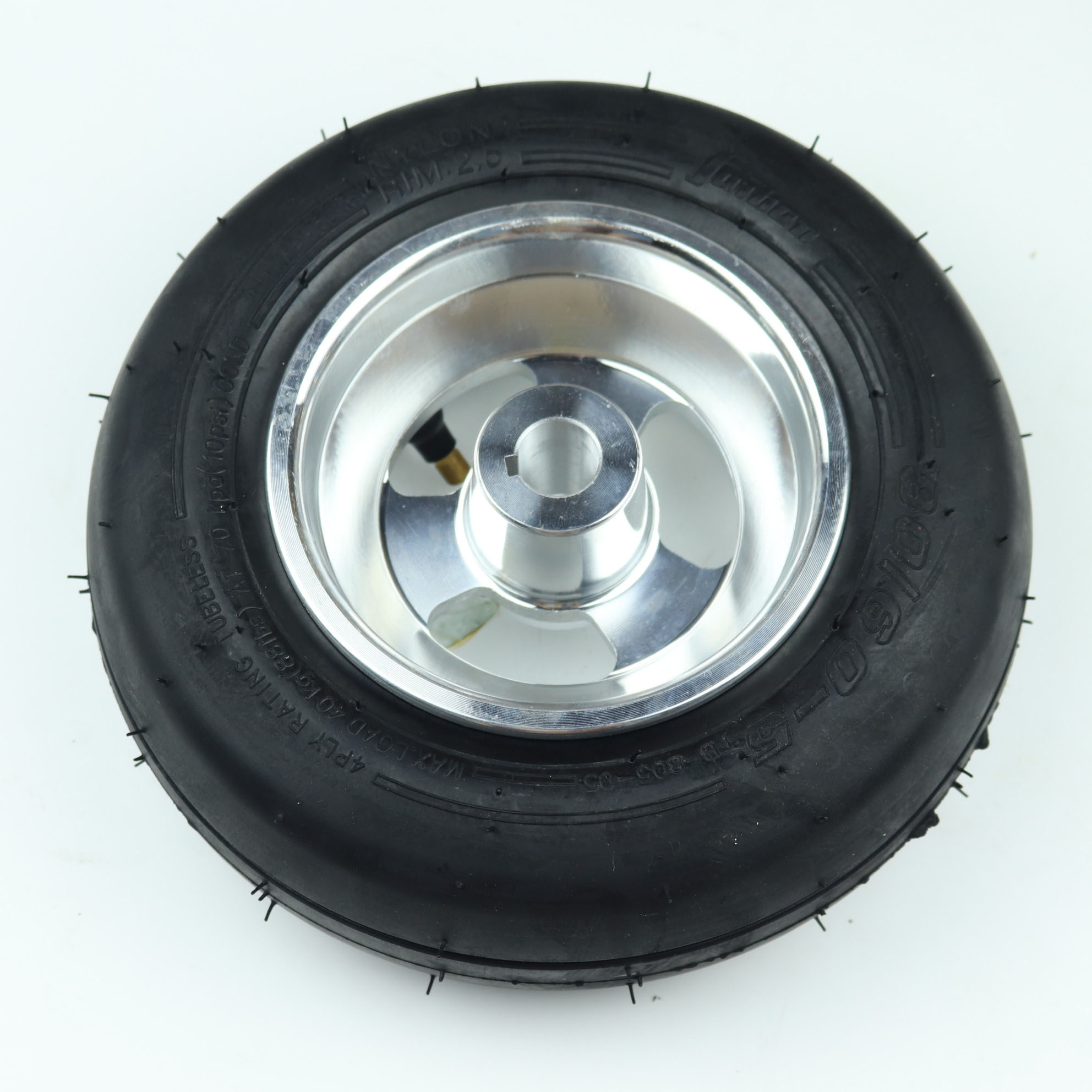 Kids Go Kart Accessories 80/60-5 Tubeless Vacuum Tires Front Rear Wheel Hub Other Karting Parts