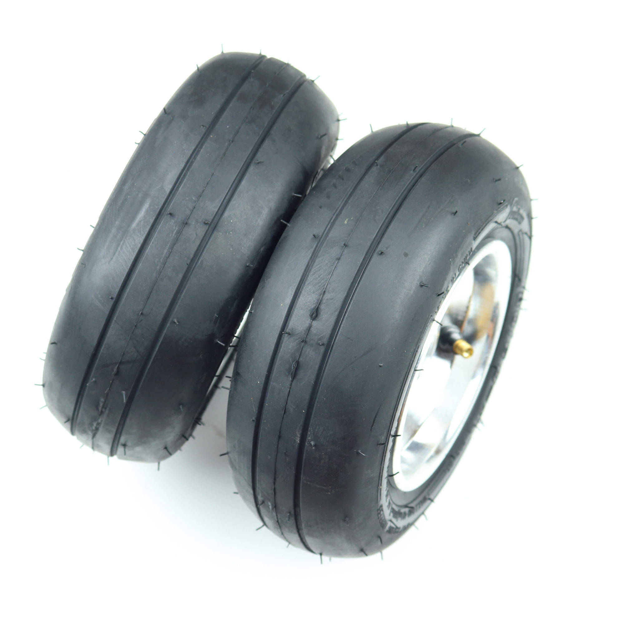 Kids Go Kart Accessories 80/60-5 Tubeless Vacuum Tires Front Rear Wheel Hub Other Karting Parts