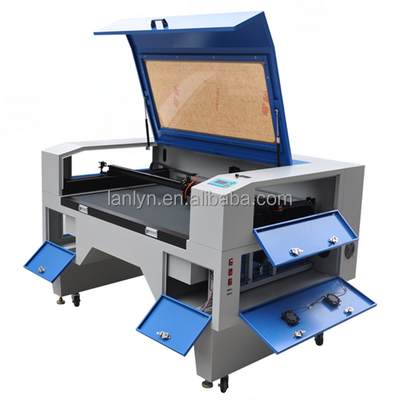 1600*1000mm dual heads CO2 laser cutting machine / large format tailoring laser cutting machine