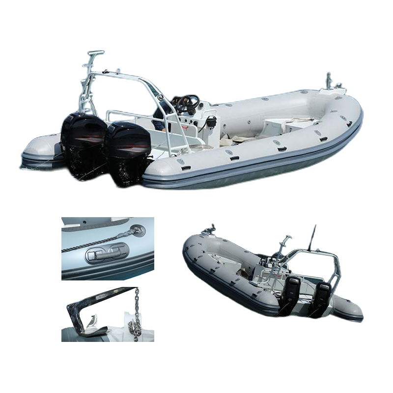 New High Quality cheep rib boat luxury yacht electric jet motor boat rib hypalon aluminum boat for sale