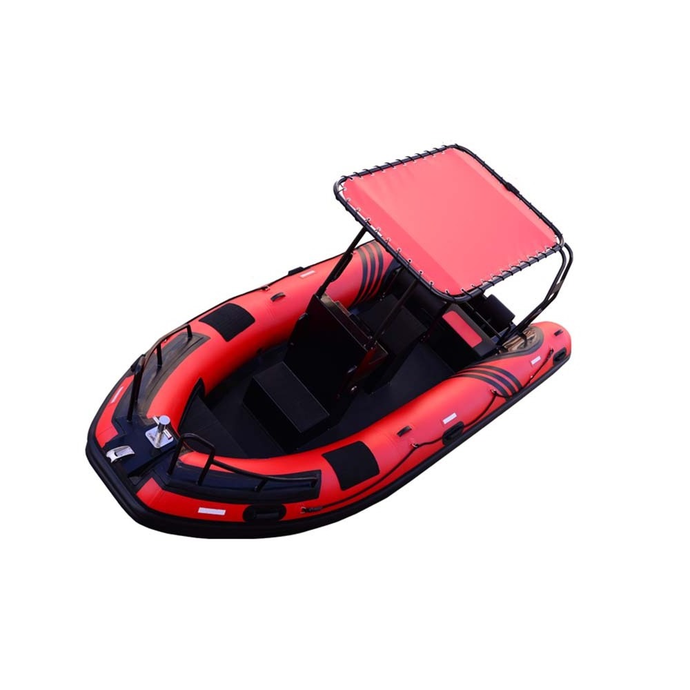 Luxury deep v steering console hypalon rigid inflatable aluminum hull rib boat 630 inflatable boat with motor