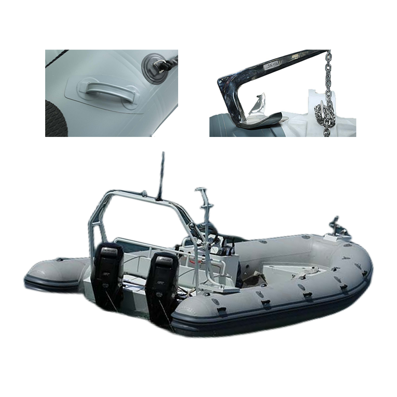 New OEM high speed 300 fishing boat inflatable pontoon boatrib boat hypalon aluminium rib boat With Repair Kit