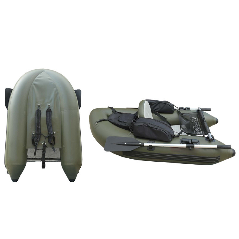 Wholesale Lakes & Rivers Float Tube Fishing 14ft Zodiac Inflatable Boats Heavy Duty Belly Boat