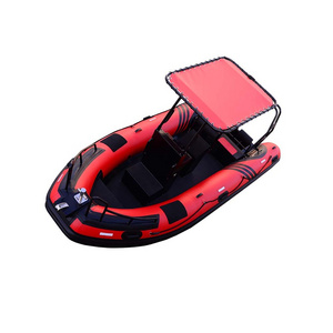 Luxury deep v steering console hypalon rigid inflatable aluminum hull rib boat 630 inflatable boat with motor