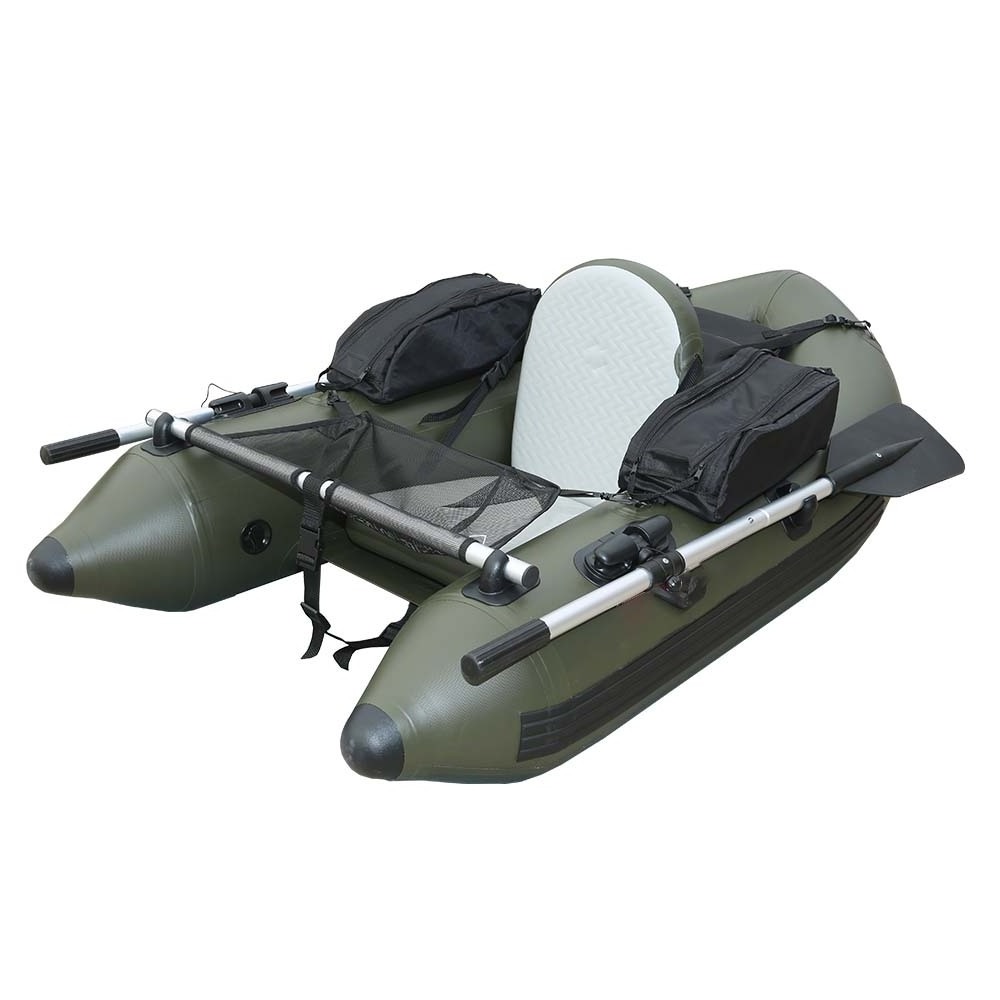 Wholesale Lakes & Rivers Float Tube Fishing 14ft Zodiac Inflatable Boats Heavy Duty Belly Boat