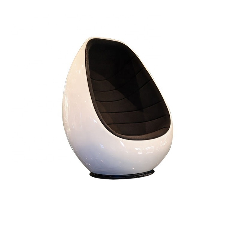 Luxury Modern Leisure Swivel Sofa Egg Chair Fiberglass Living Room Chairs Oval Egg Pod Accent Chair