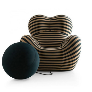 European style relaxing fiberglass apple ball chair with high quality