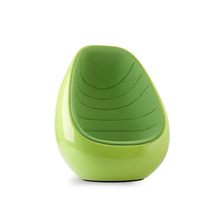 Modern creative fiberglass adult size egg pod shape lounge chair for living room hotel office