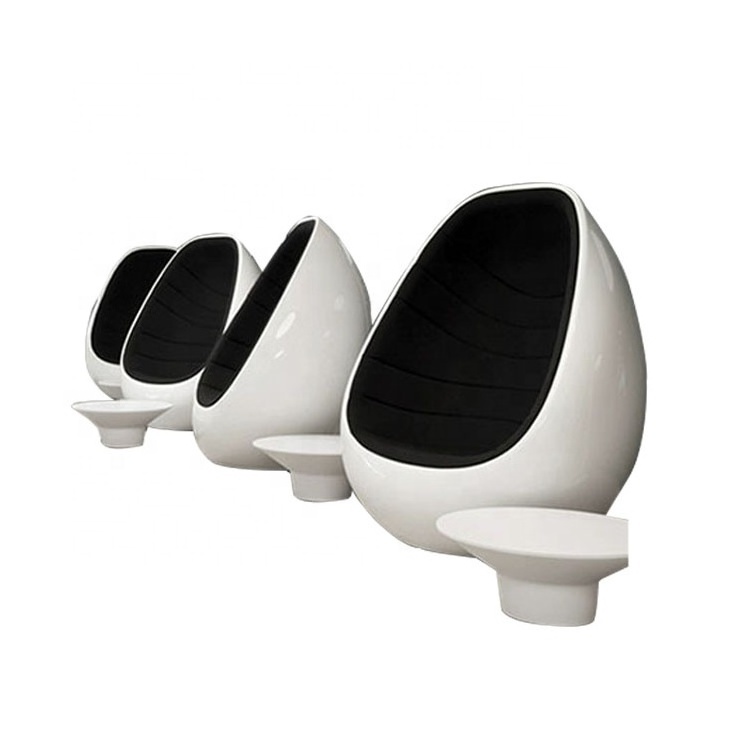 New Design french living room hotel egg design furniture egg chair for rental