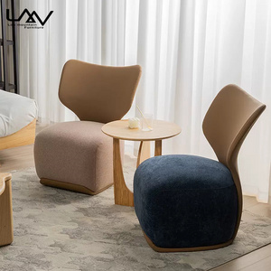 Modern style Living Room Hotel Single Sofa Chair Furniture Bedroom Wooden Frame Soft Leisure Chairs Comfortable Chair