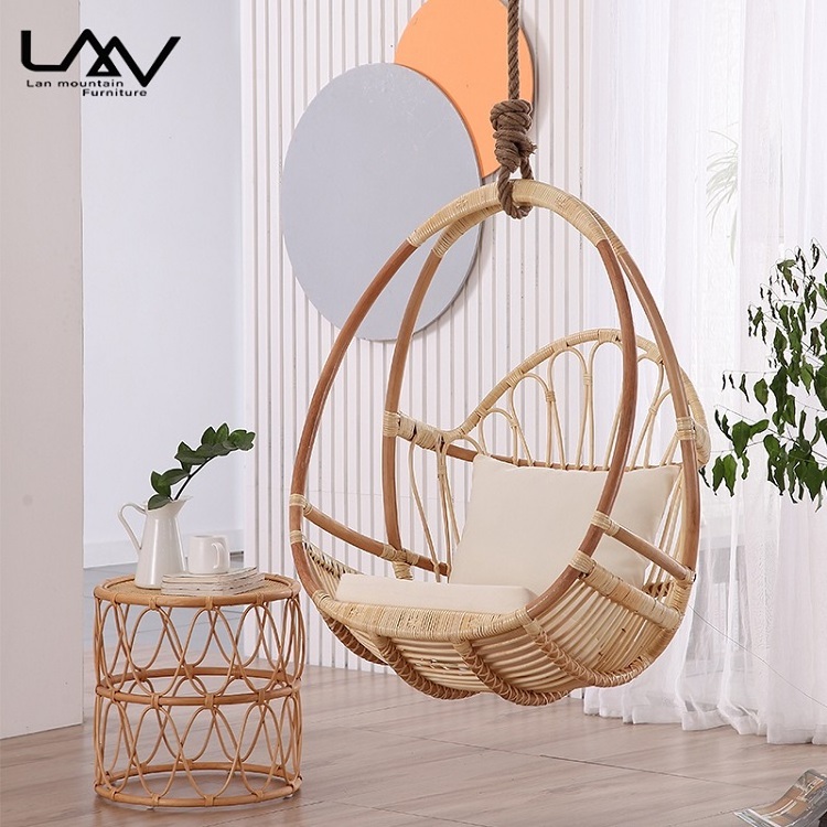 Outdoor and Indoor Garden patio Furniture Modern Wicker Rattan Balcony leisure Egg Hanging Chair