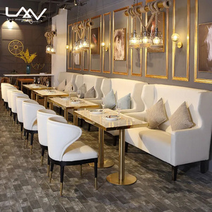 modern restaurant leather high back sofa booth seating furniture wooden dining tables and chairs coffee shop chaise