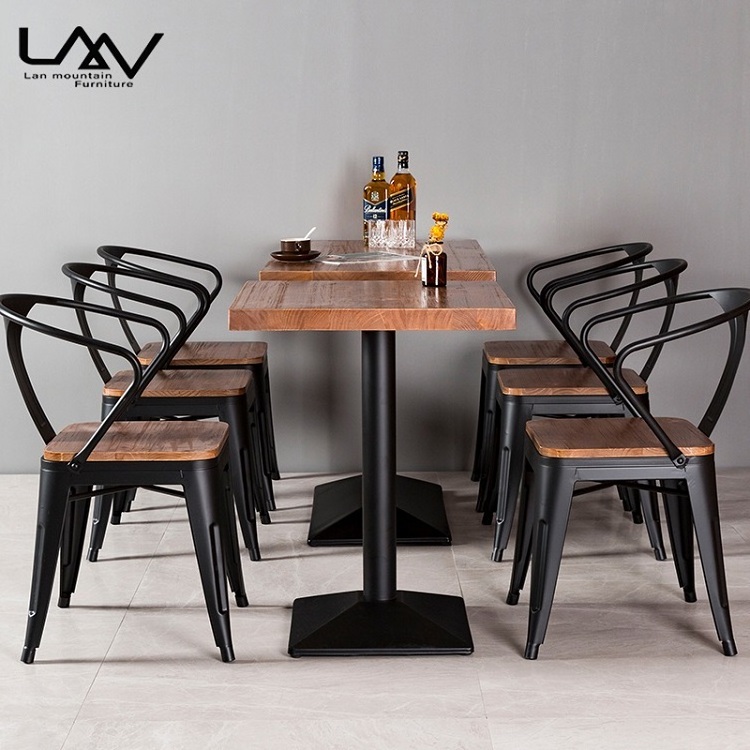 Dining Set Chaise Restaurant Furniture Dining Room Table and Chair Sets Coffee Set Classical Metal Iron Industrial Antique 