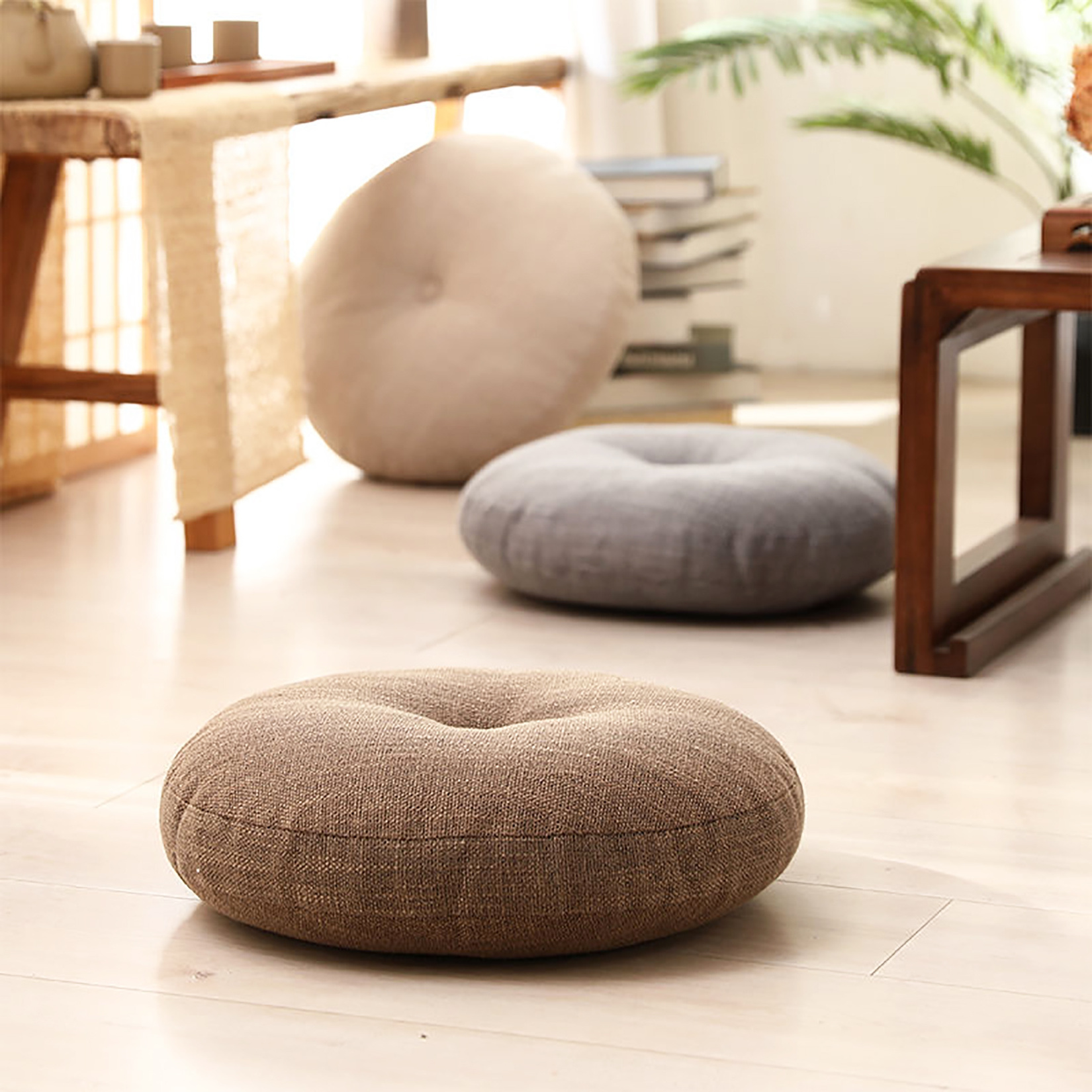 Wholesale Pillow Zafu Cotton Cushion Yoga Pillow Meditation Cushion Floor Round Cushion