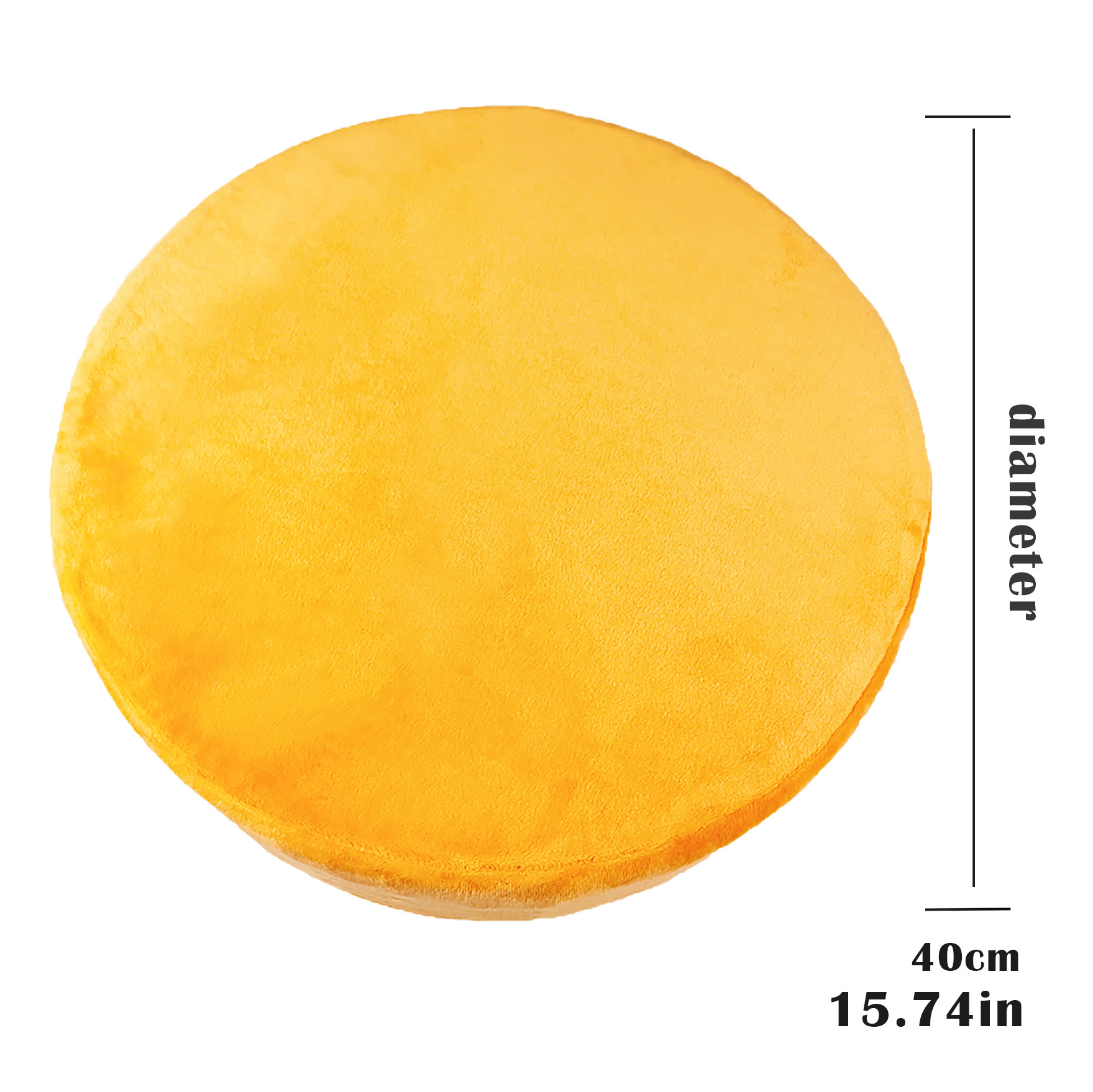 Ins Hot Sale Velvet Floor Seat Cushion Round Comfort Sofa Chair Seat Pillow Cushions Round For Outdoor Courtyard