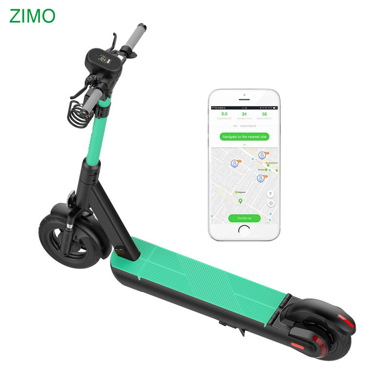 2G/3G/4G GPS Rental Mechanic Brake Lock Swappable Battery Sharing IPX7 Waterproof Electric Scooter for Adult