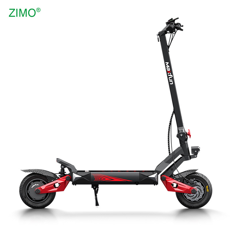 Powerful Waterproof Dual Motor 1350x310x600mm Folding E Scooter