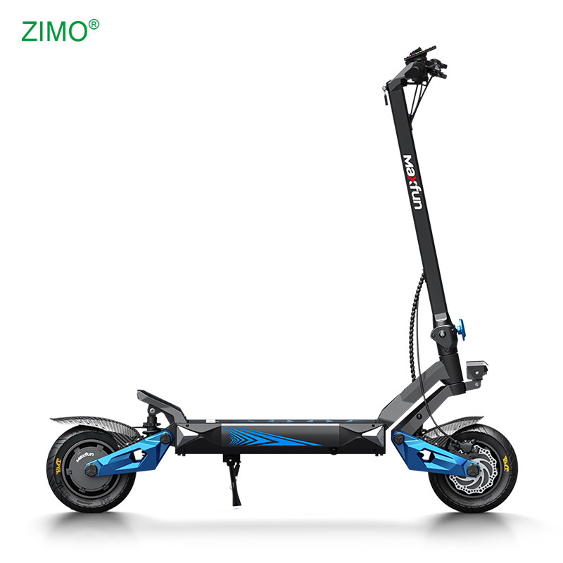 Powerful Waterproof Dual Motor 1350x310x600mm Folding E Scooter