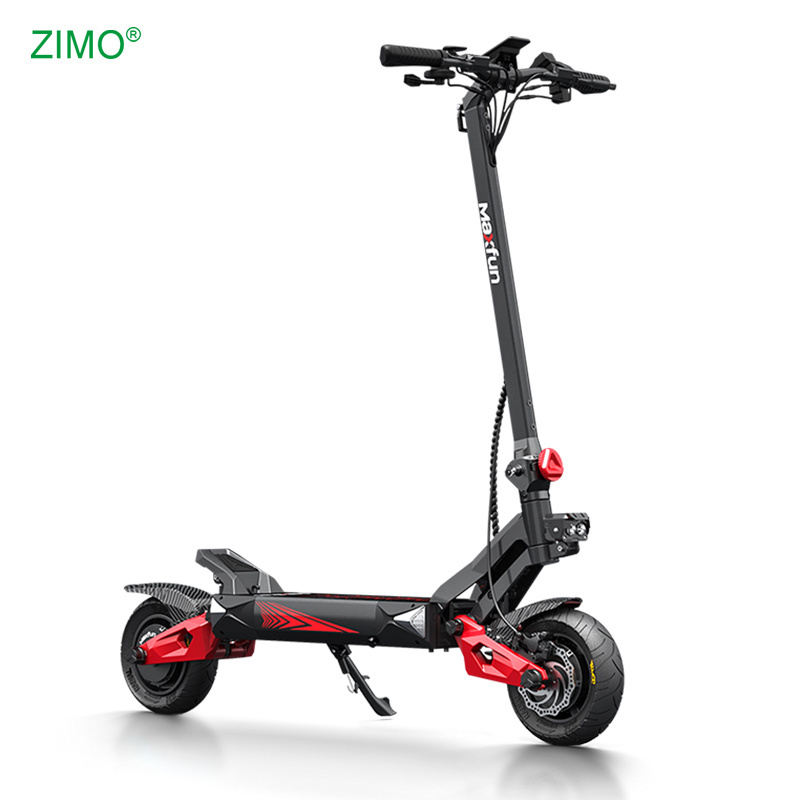 Powerful Waterproof Dual Motor 1350x310x600mm Folding E Scooter