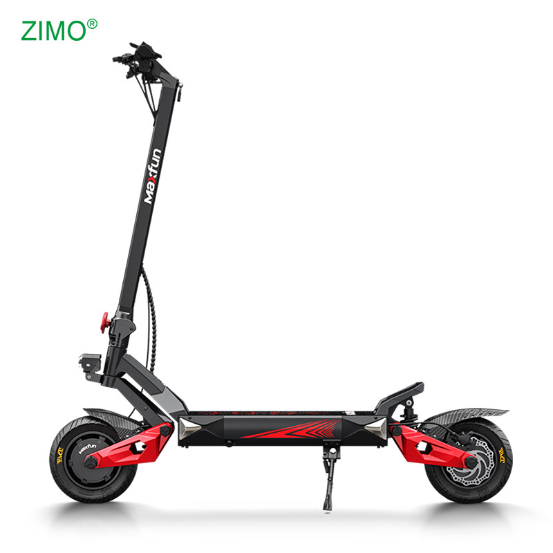 Powerful Waterproof Dual Motor 1350x310x600mm Folding E Scooter