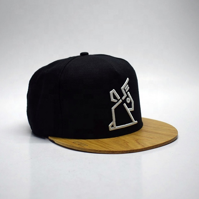 Hip hop cork heather grey snapback designer cool flat wood brim hat