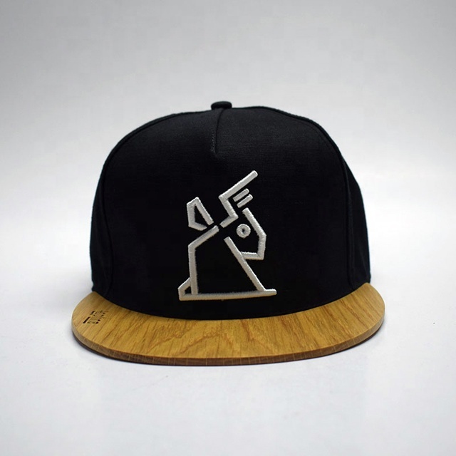 Hip hop cork heather grey snapback designer cool flat wood brim hat