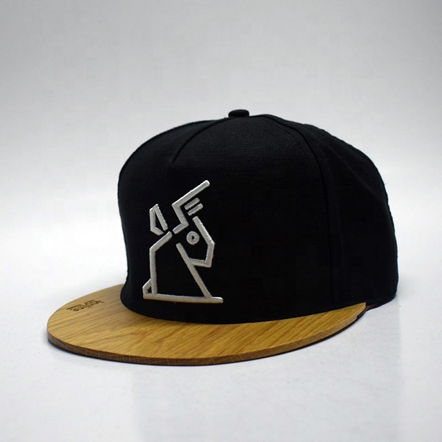 Hip hop cork heather grey snapback designer cool flat wood brim hat