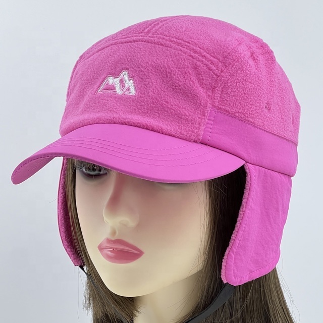 Outdoor Sport Cap Hat Long Neck Ear Flap Cover Hiking Fishing Camping Fleece Lined Ear Flap Camp Cap