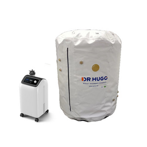 DR.HUGO uDR H1 Single Portable Hyperbaric Therapy Chamber 1ata~1.5ata with 10L oxygen machine hyperbaric chamber oxygen therapy