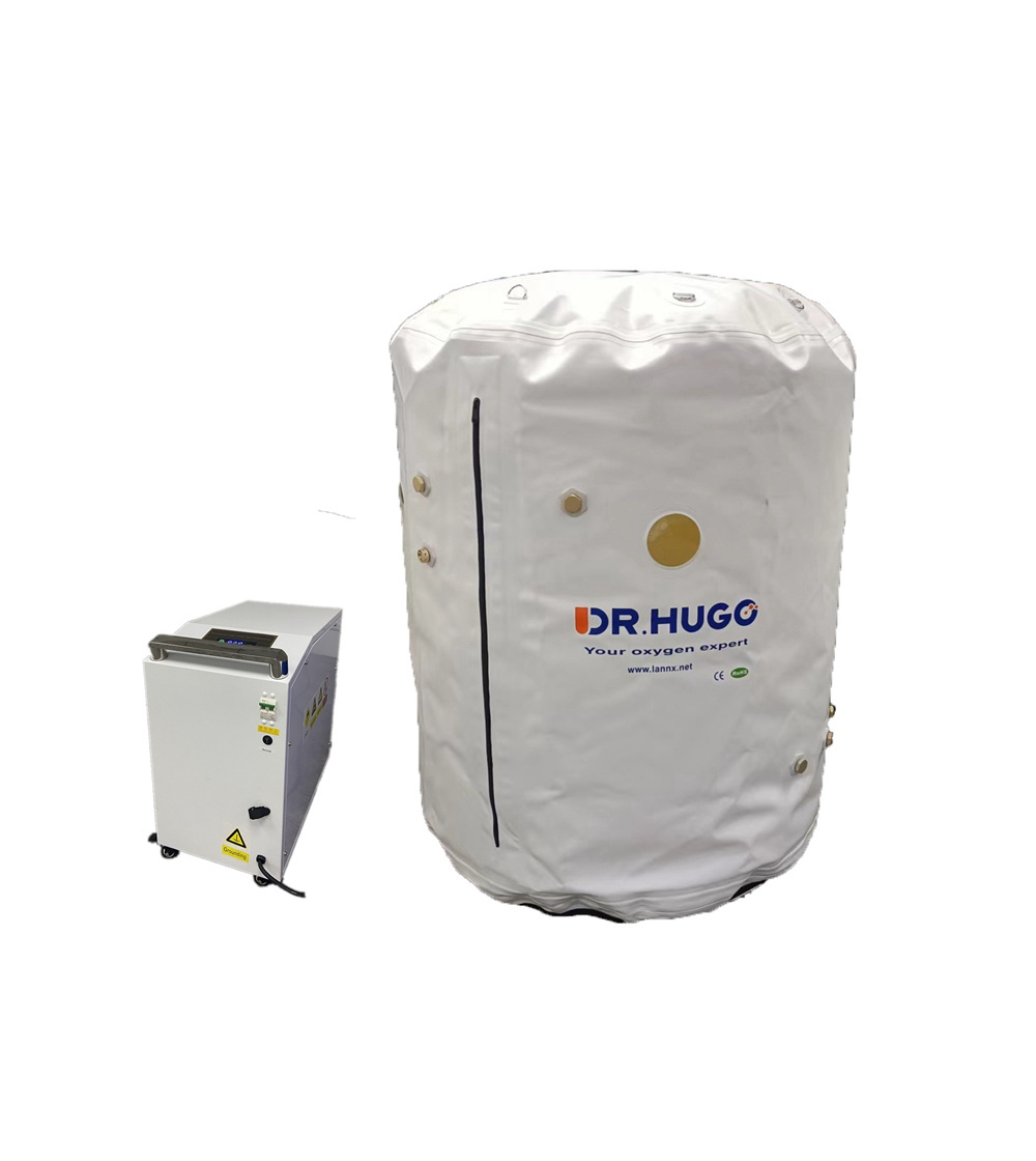 DR.HUGO uDR H1 Single Portable Hyperbaric Therapy Chamber 1ata~1.5ata with 10L oxygen machine hyperbaric chamber oxygen therapy