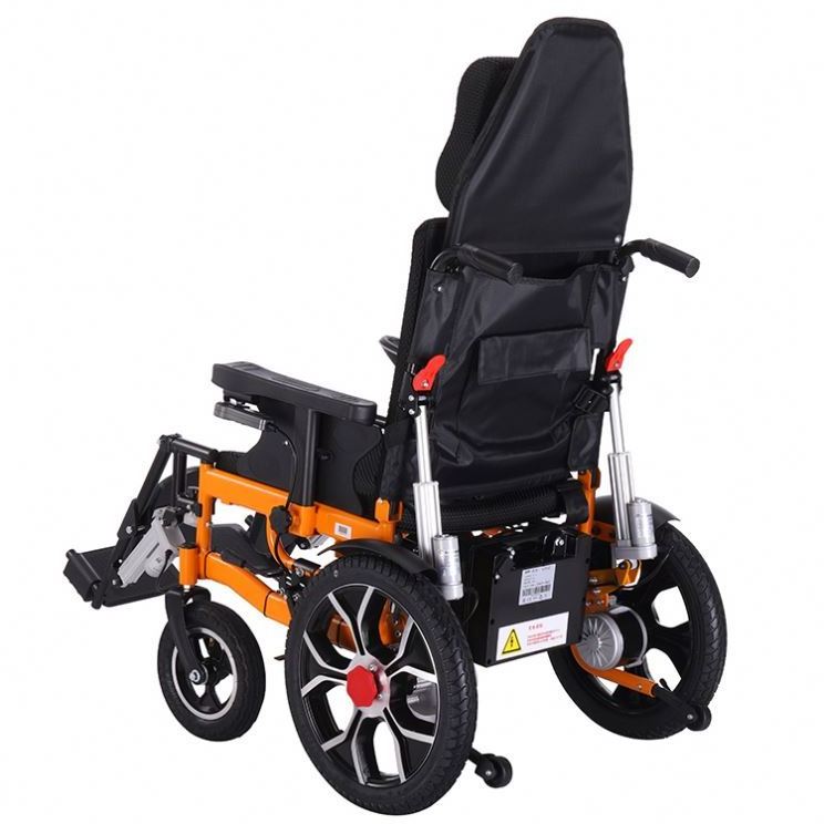 full automatic Lie Down lightweight electric wheel chair price wheelchair disabled Reclining silla de ruedas elektro rollstuhl