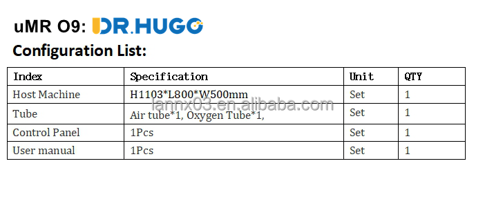 DR.HUGO uMR O9 Manufacture oxygen Inhalation Machine with Touch screen UI interface Health Care  oxygen portable generator