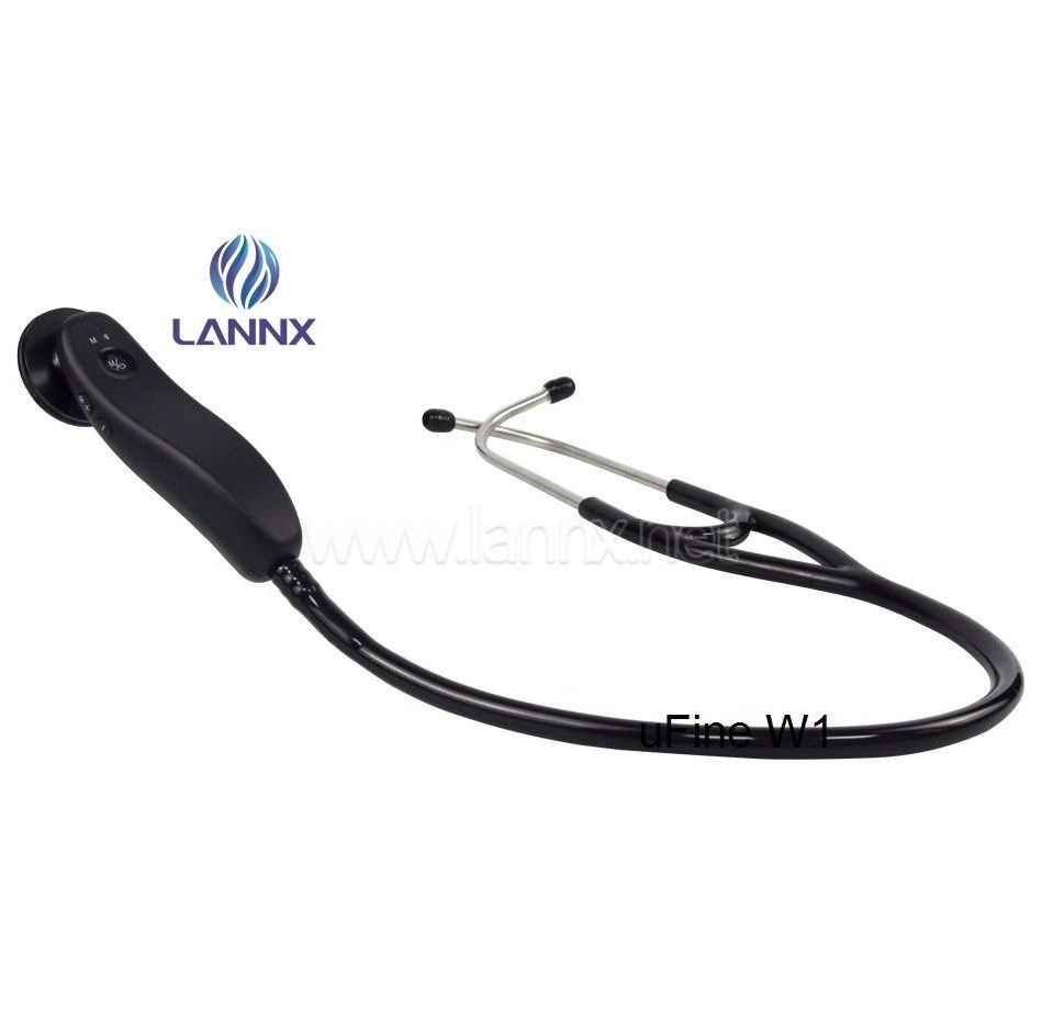 LANNX uFine W1 Medical Doctor Stethoscope Electronic phone-Contactable Intelligent Digital Stethoscope Professional Stethoscope