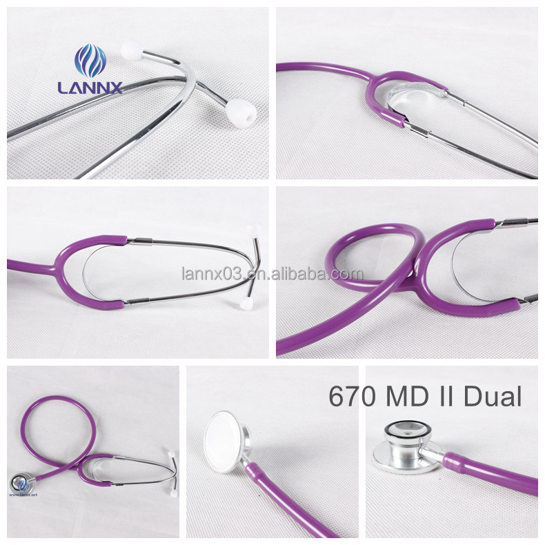 LANNX 670 MD II Dual Portable Nurse Stethoscope Dual Head Adult Pediatric Stethoscopes For Accurate Monitoring stetoscopio