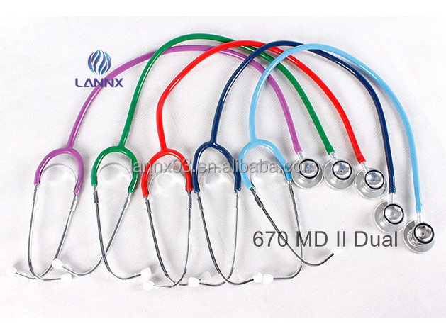 LANNX 670 MD II Dual Portable Nurse Stethoscope Dual Head Adult Pediatric Stethoscopes For Accurate Monitoring stetoscopio