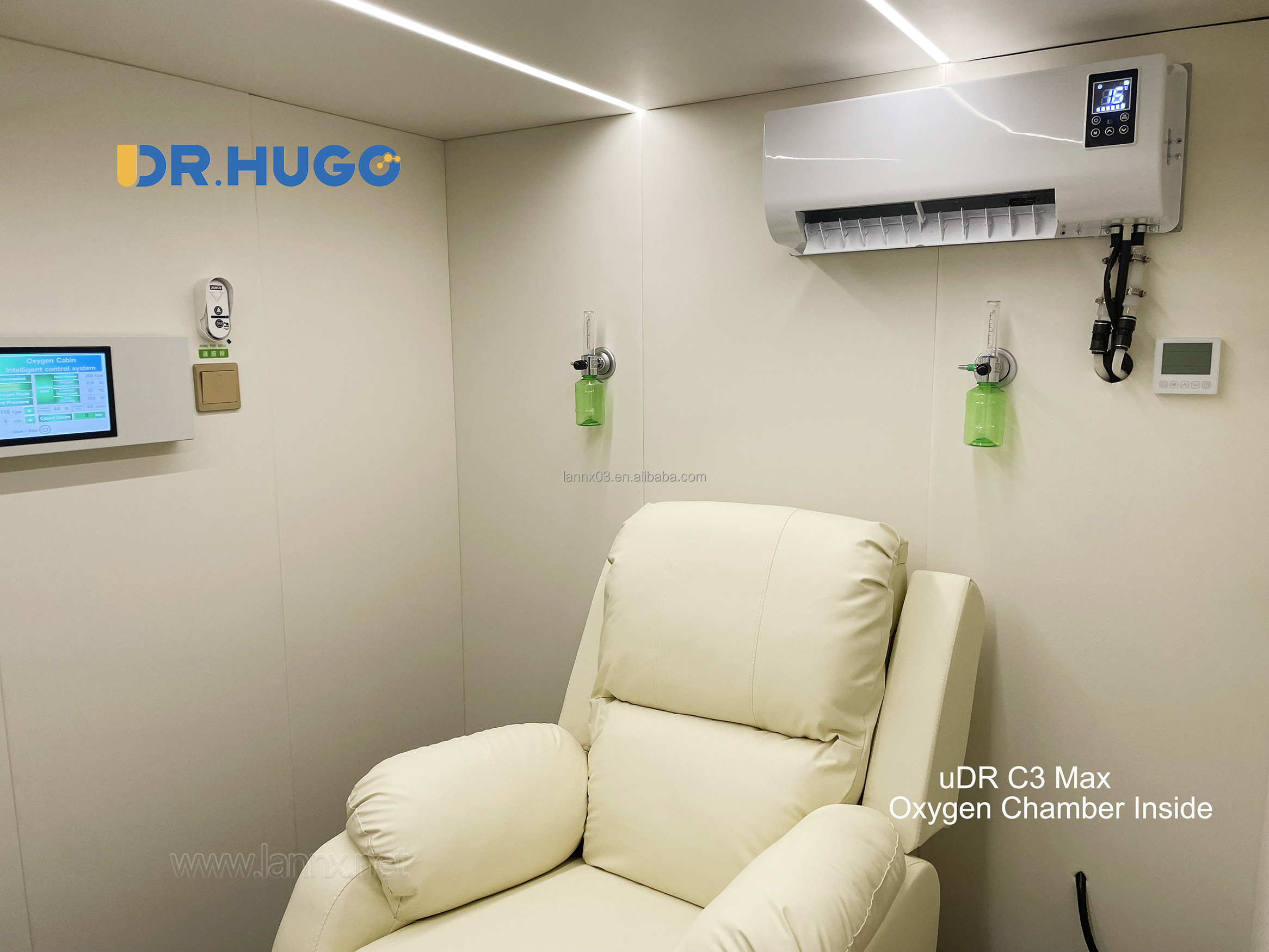 DR.HUGO uDR C3 Max Home Hiperbaric Chambers 1~3ata Hard Camara Hiperbaricas with Oxygen Generator Hyperbaric Oxygenation Chamber