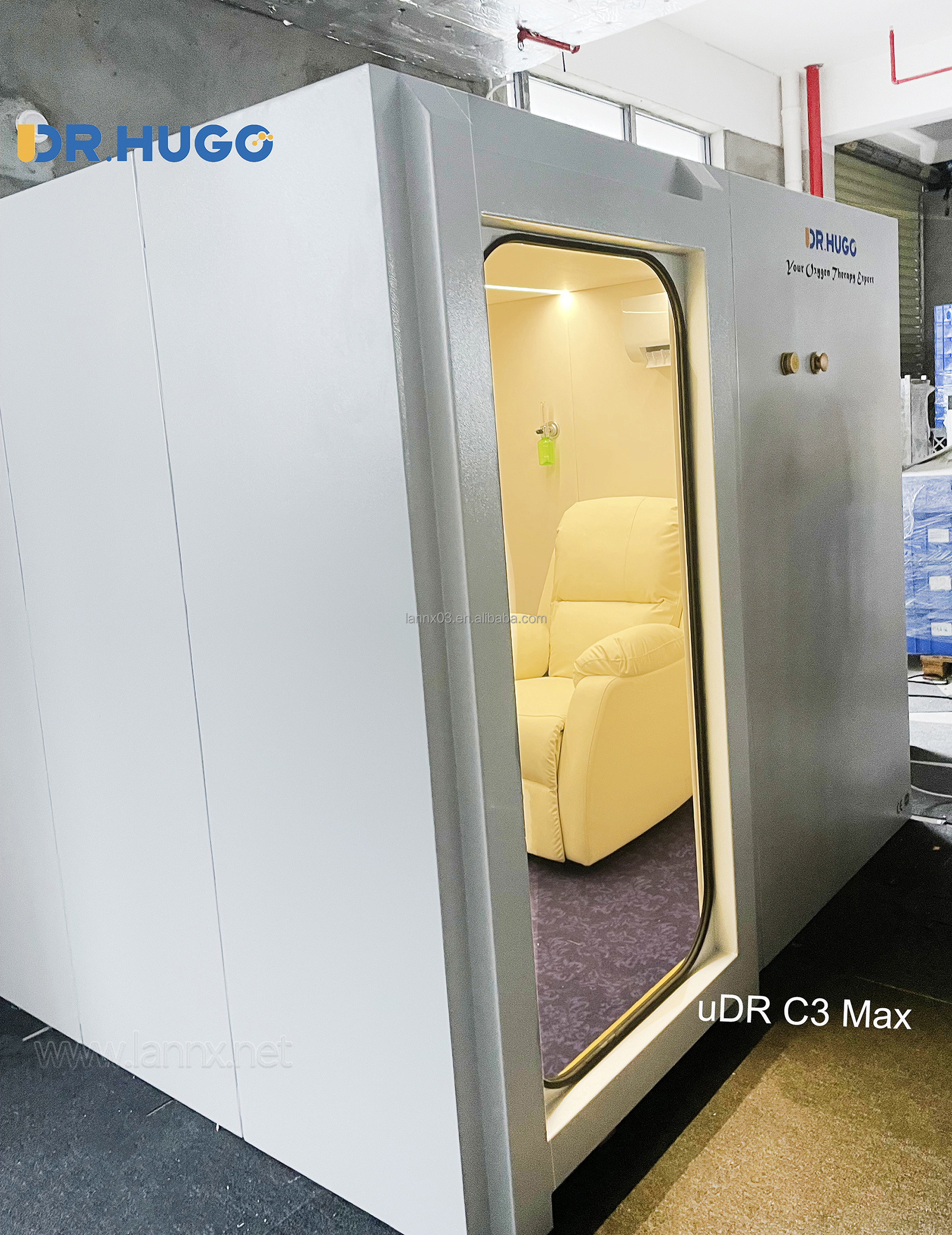 DR.HUGO uDR C3 Max Home Hiperbaric Chambers 1~3ata Hard Camara Hiperbaricas with Oxygen Generator Hyperbaric Oxygenation Chamber