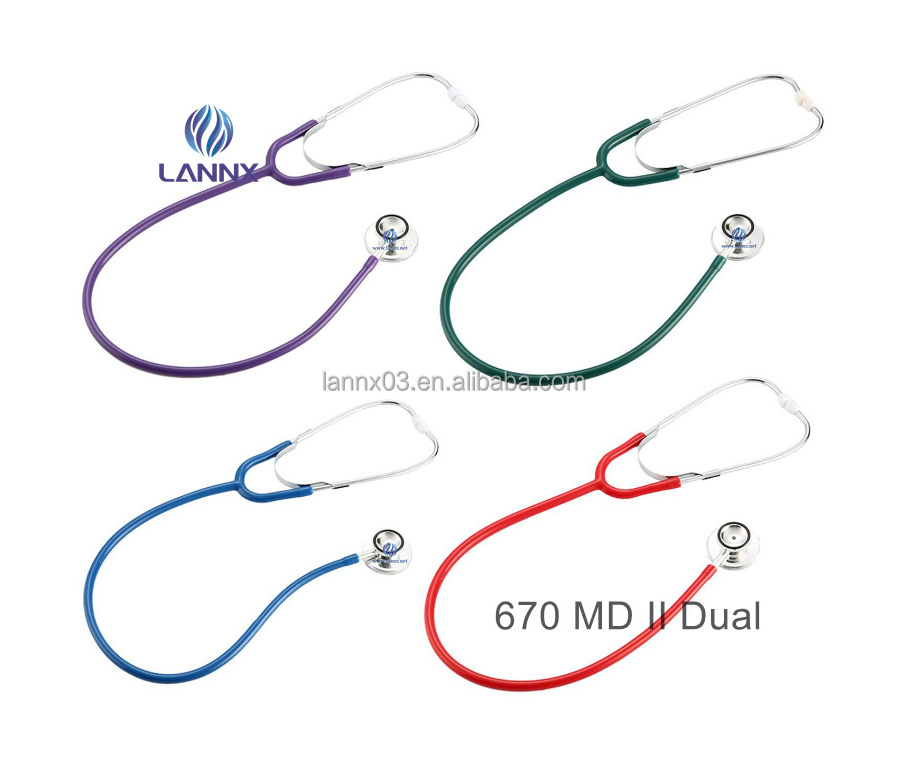 LANNX 670 MD II Dual Portable Nurse Stethoscope Dual Head Adult Pediatric Stethoscopes For Accurate Monitoring stetoscopio