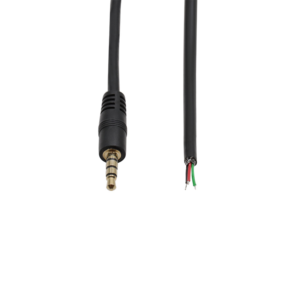 jack 3.5mm connector 4pole 3.5mm audio cable 1.5m audio cable male to male 4 pole stereo cable