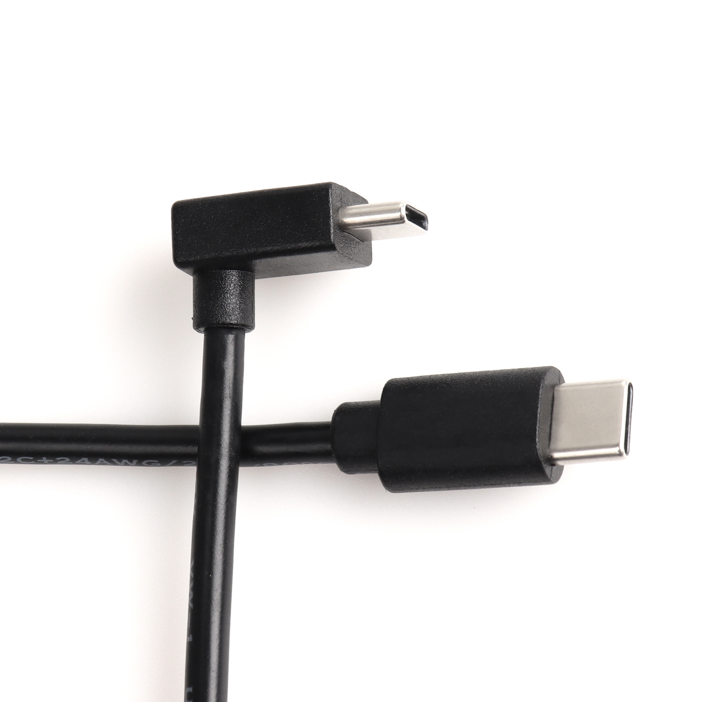 Type-C 3A fast charging cable T angle USb c to c 60w cable 1m usb male to female charging cable