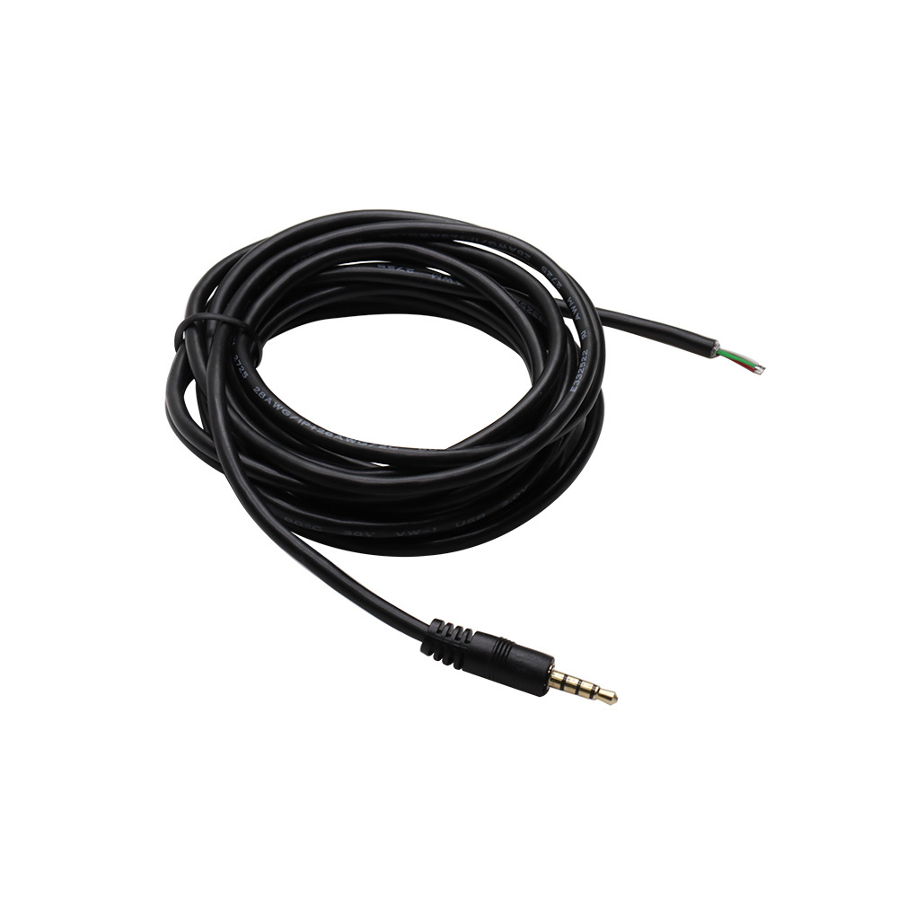 jack 3.5mm connector 4pole 3.5mm audio cable 1.5m audio cable male to male 4 pole stereo cable