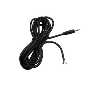 jack 3.5mm connector 4pole 3.5mm audio cable 1.5m audio cable male to male 4 pole stereo cable