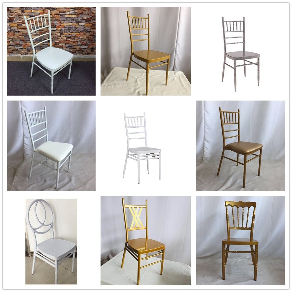 Wholesale Wedding Activity Chiavari Tiffany Chair Golden Transparent White Resin Chair