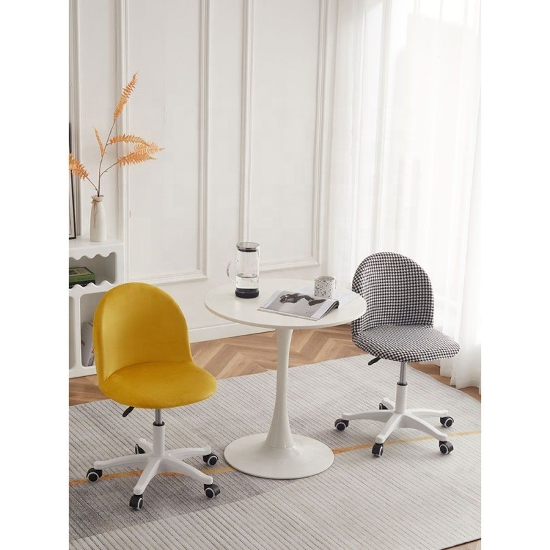 Computer chair household bedroom makeup rotating chair lifting pulley backrest student learning office chair