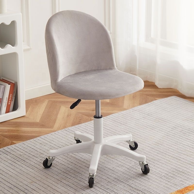 Computer chair household bedroom makeup rotating chair lifting pulley backrest student learning office chair