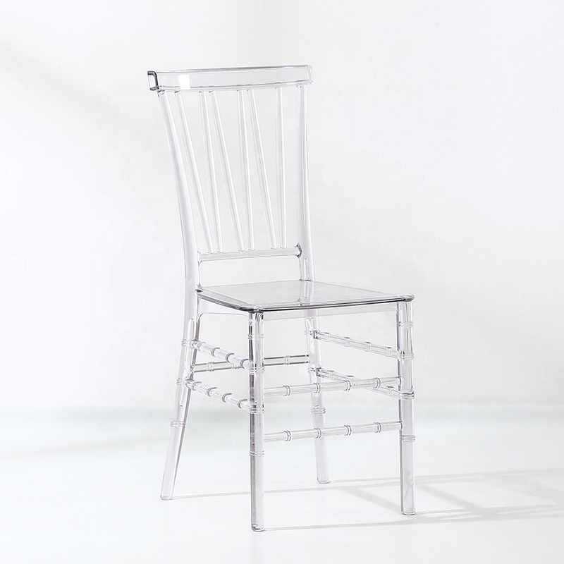 Crystal transparent household use chiavari dining chair nordic modern furniture weeding event outdoor garden hotel chairs